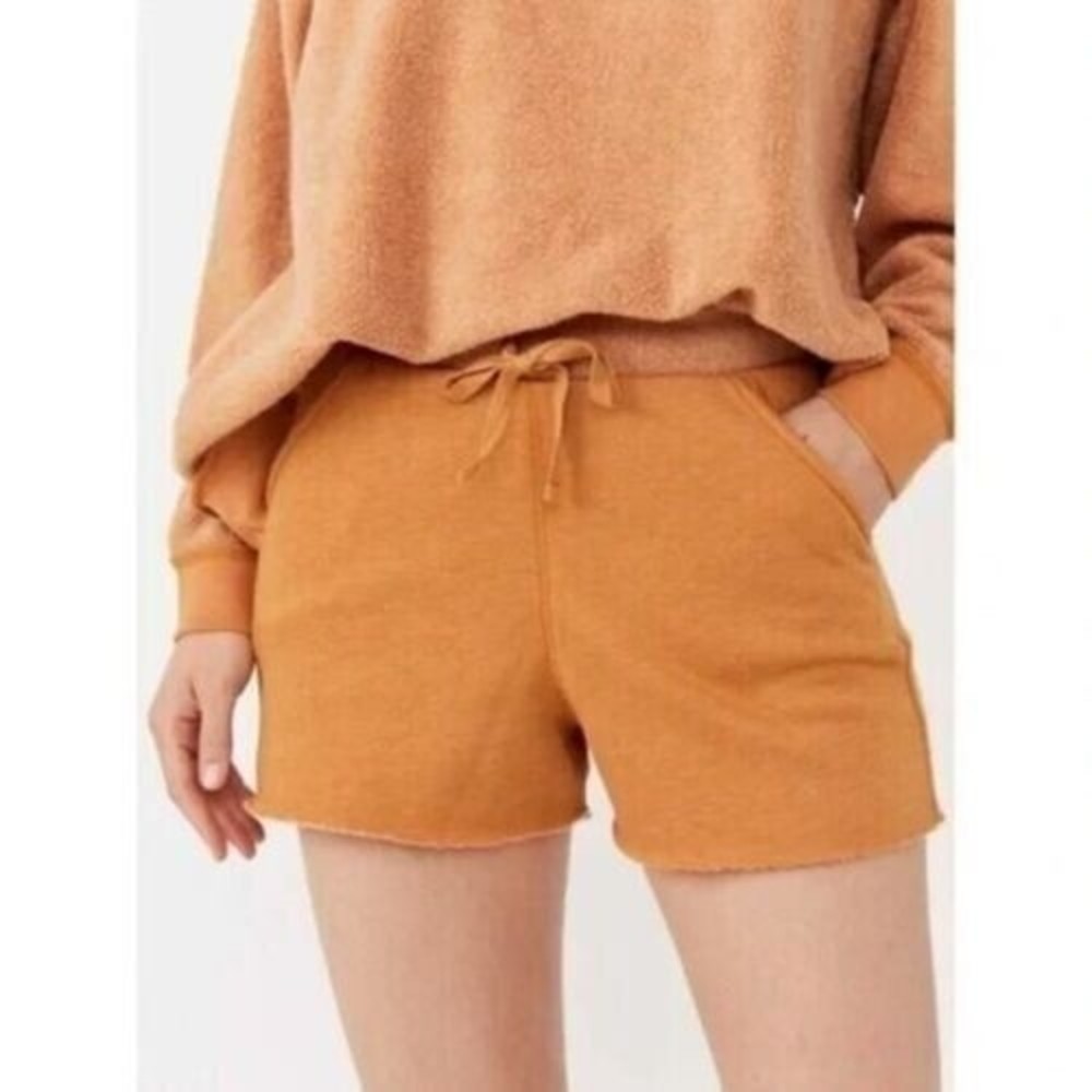 Free People Intimately Kelly Cognac Lounge Shorts Size XS